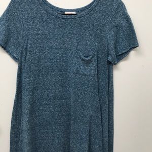 Blue and white lularoe dress with pocket